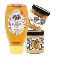 Gift Box Pollen, 1lb Honey & Creamed Honey
