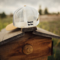 Beeyond the Hive Hat - Richardson Gray/Gold Trucker - Image 2