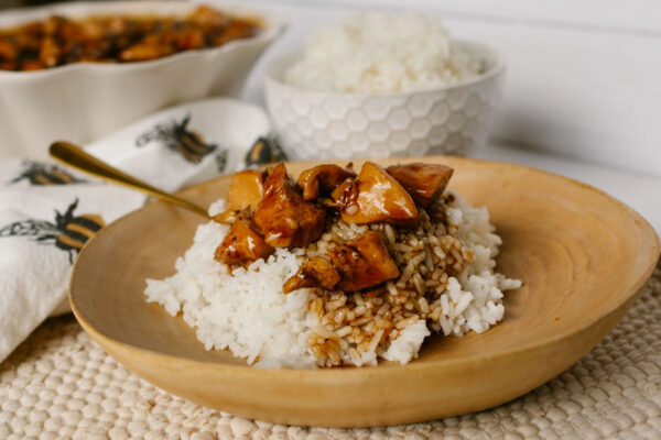 Honey Soy Chicken with Rice - Beeyond the Hive