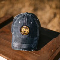 Beeyond the Hive Blue Denim Patch Trucker - Image 3