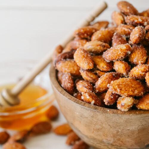 Honey Roasted Almonds - Beeyond the Hive