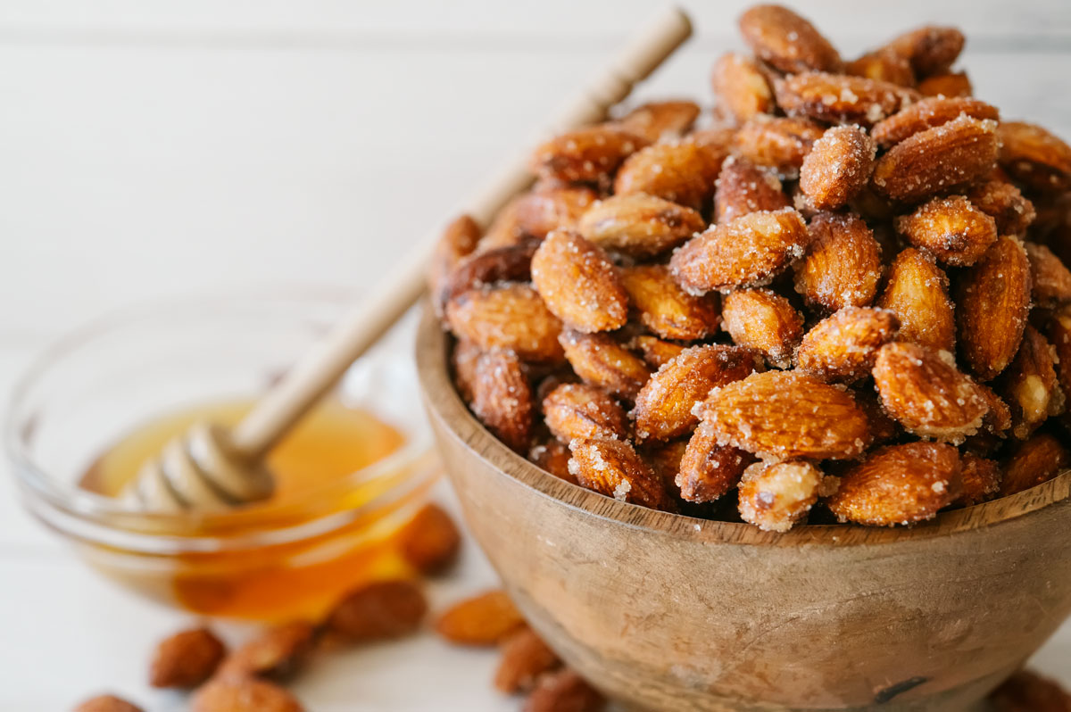 Honey Roasted Almonds - Beeyond the Hive