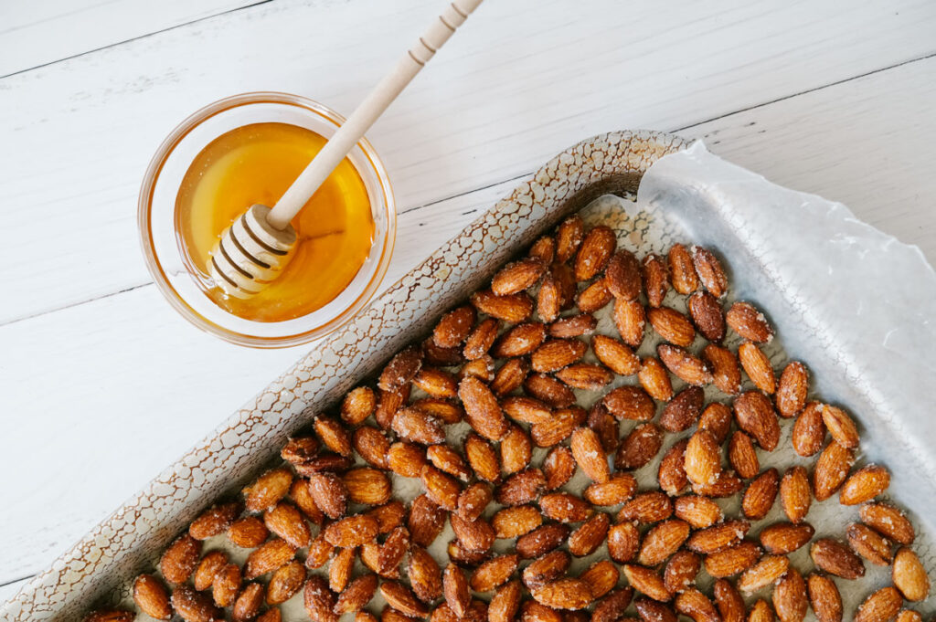 Honey Roasted Almonds - Cook With Manali