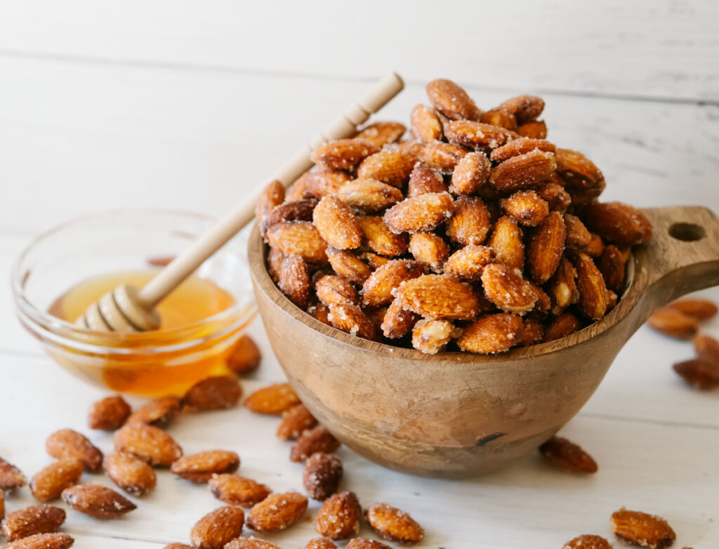 Irresistible Honey Roasted Almonds Recipe - Carolina Honeybees